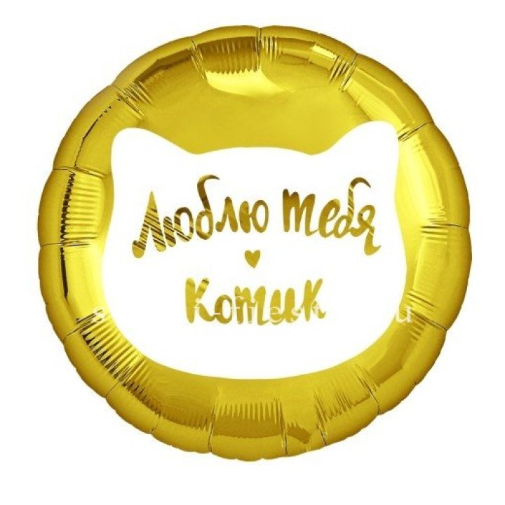 Фольгированный шар "Люблю тебя, Котик" в Владикавказе