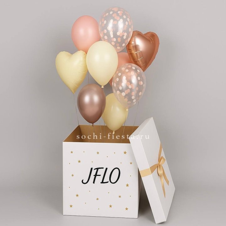 Коробка-сюрприз с шарами №2 в Владикавказе