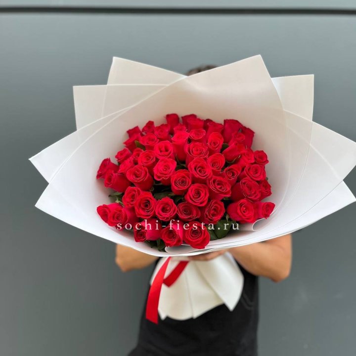 51  красная роза в Владикавказе