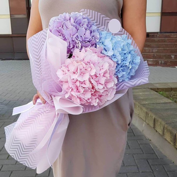 Букет гортензий "Пуф" в Владикавказе