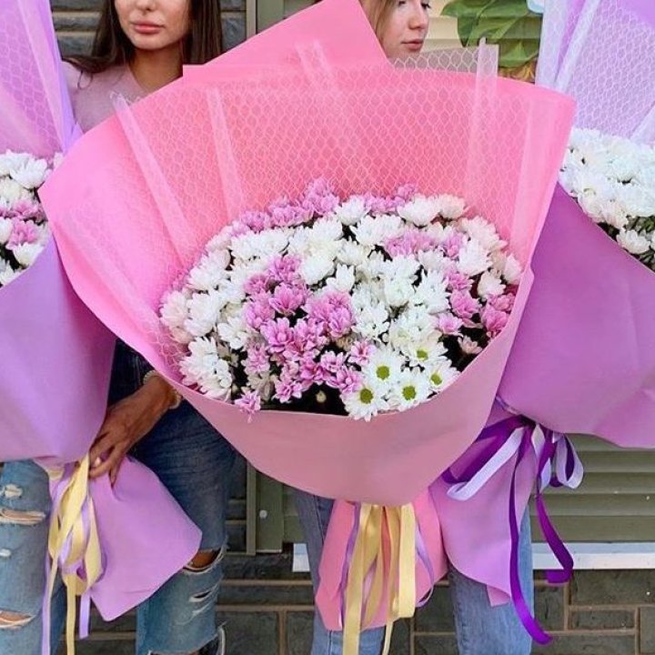 Букет хризантем №3 в Владикавказе