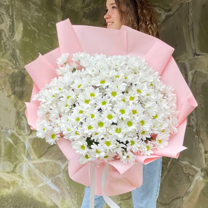  Букет хризантем "Крем" в Владикавказе