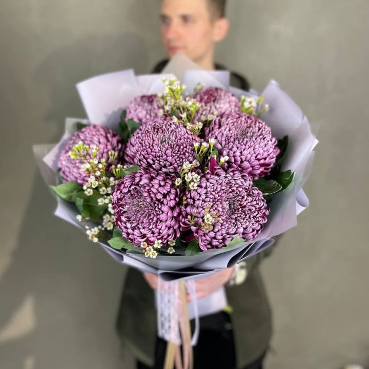 Букет хризантем "Палермо" в Владикавказе