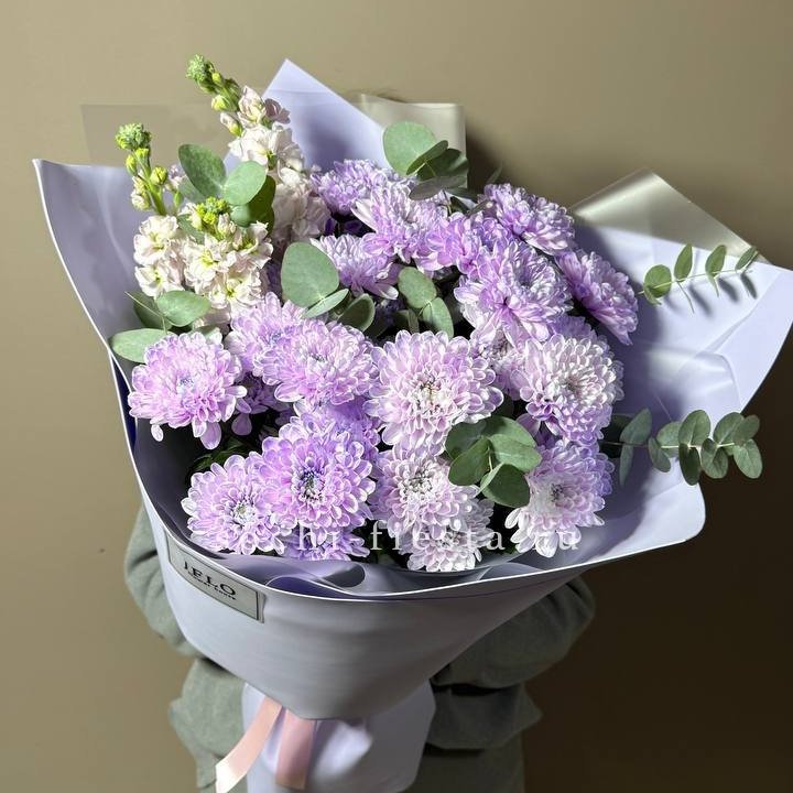 Дуо хризантема и маттиола в Владикавказе