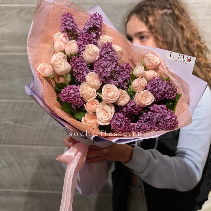 Букет "Лиловая весна" в Владикавказе