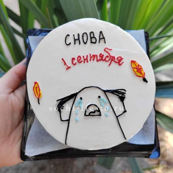 Бенто-торт "Не опять, а снова..." в Владикавказе