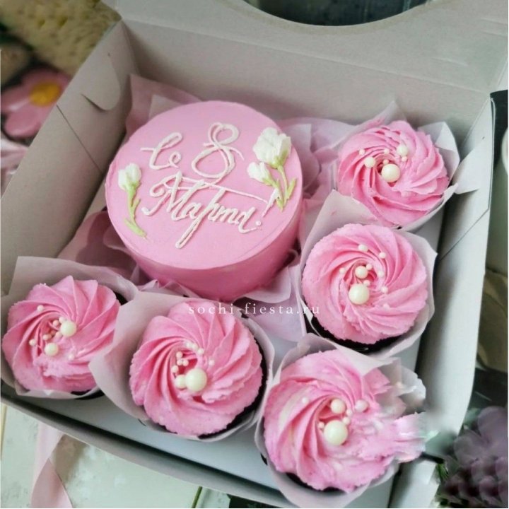 Капкейки и бенто-торт "8 марта!" в Владикавказе