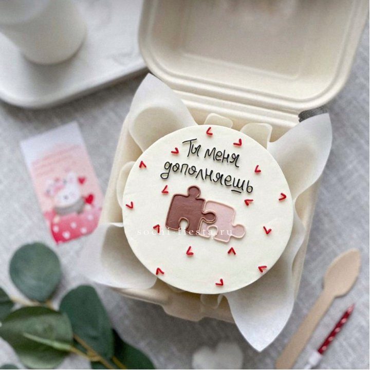 Бенто-торт "ТЫ меня дополняешь"  в Владикавказе