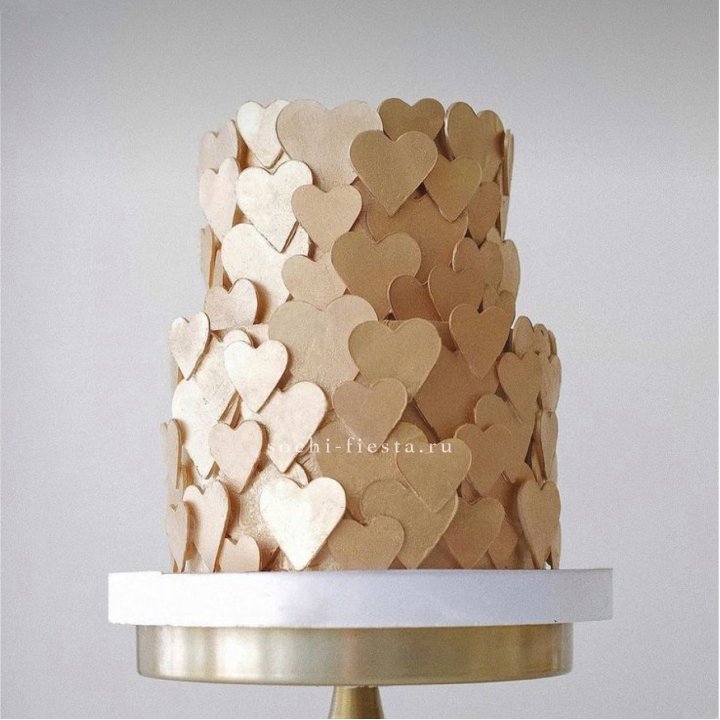 Торт "Hearts" gold в Владикавказе