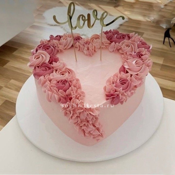 Торт "Сердце" 10 в Владикавказе