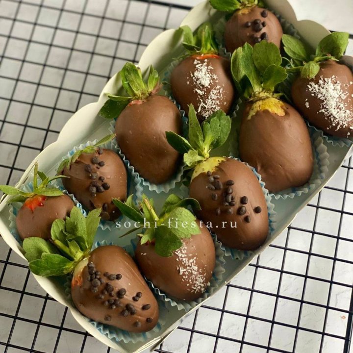Клубника в шоколаде 10 ягод в Владикавказе