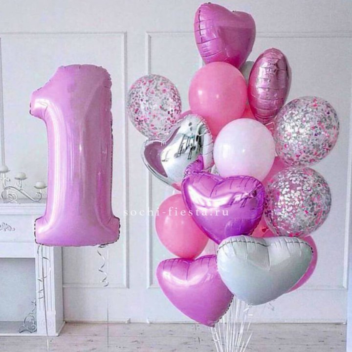 Набор шаров "С днем рождения" в Владикавказе