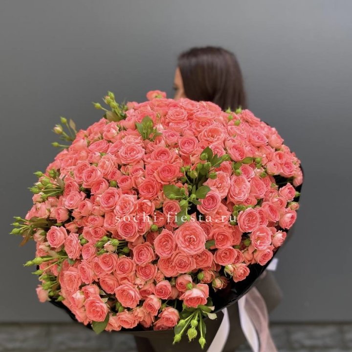 101 кустовая роза Барбадос в Владикавказе