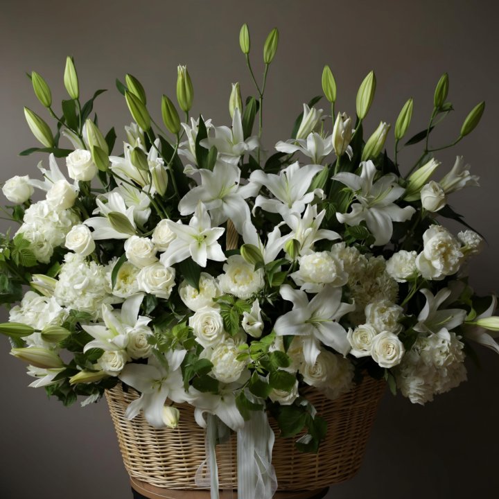 Цветочная корзина макси №3 в Владикавказе