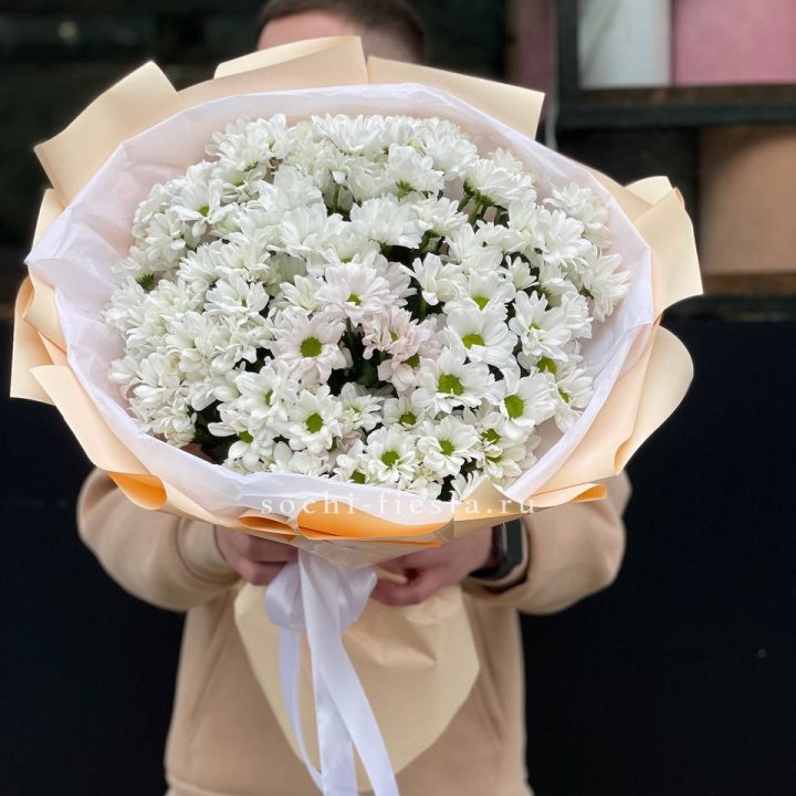  Букет хризантем в Владикавказе