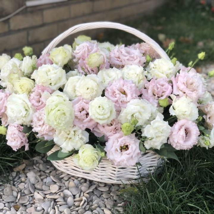 Корзина с эустомой в Владикавказе