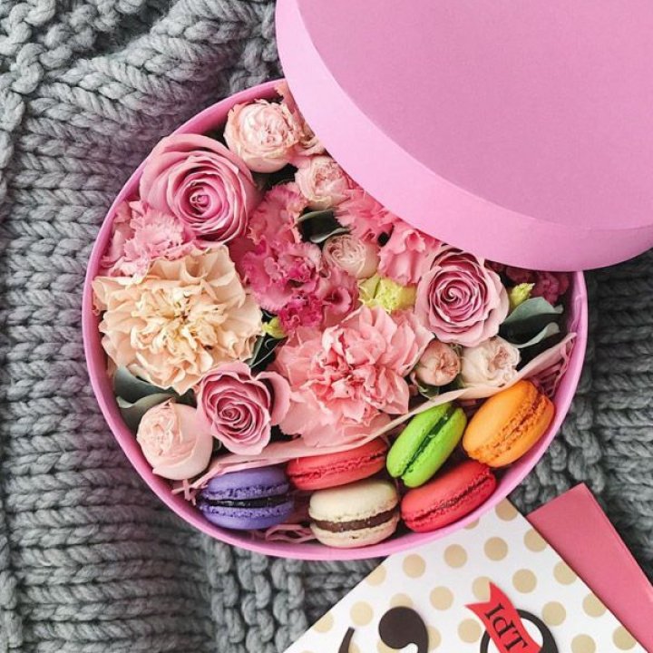 Цветочный бокс пинк в Владикавказе