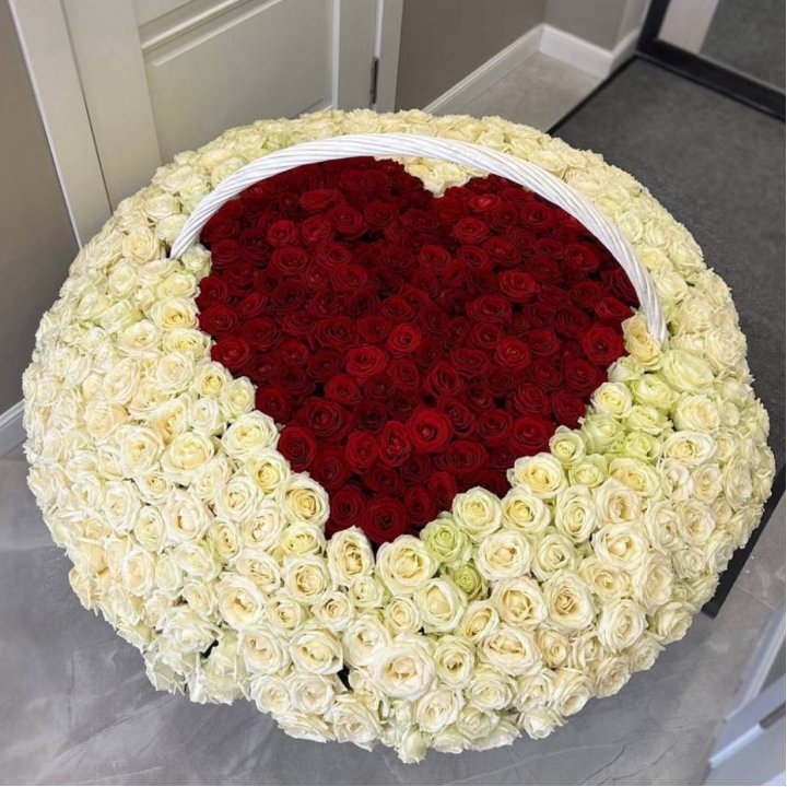 501 роза сердце в Владикавказе