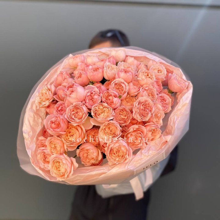 Букет из 21 пионовидной розы Джульетта в Владикавказе