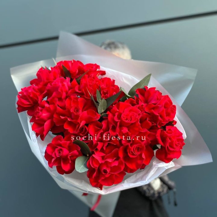 21 Красная французская роза в Владикавказе