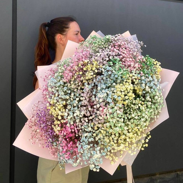 Пышный букет из гипсофил  в Владикавказе