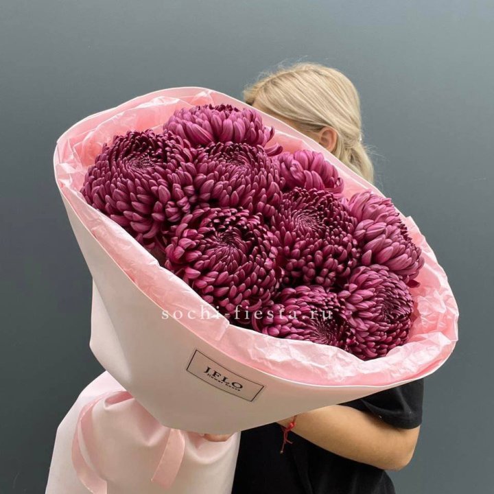 9 хризантем бигуди в Владикавказе