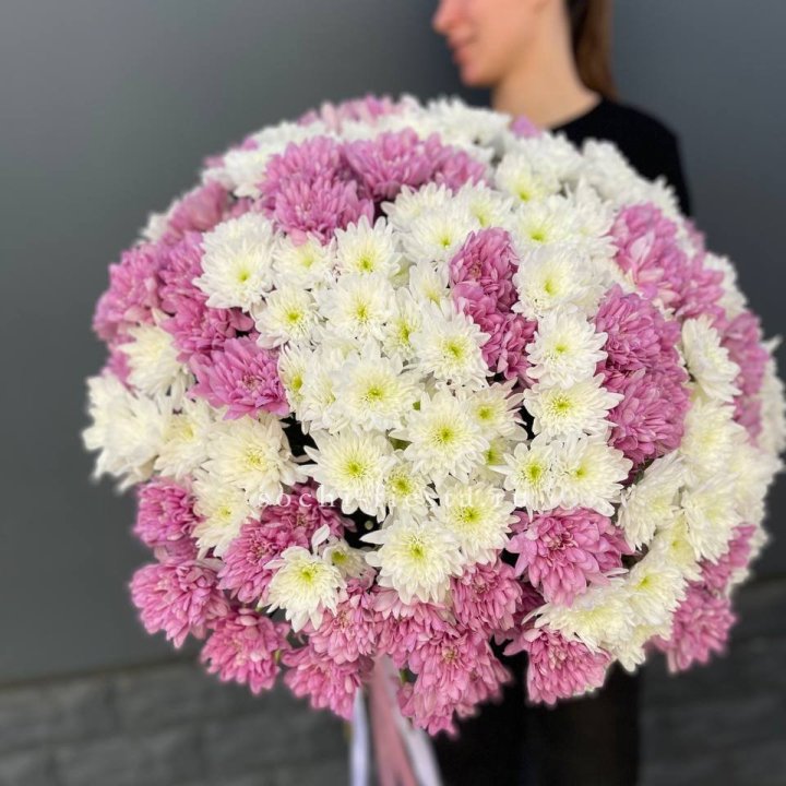  Букет 25 хризантем микс в Владикавказе