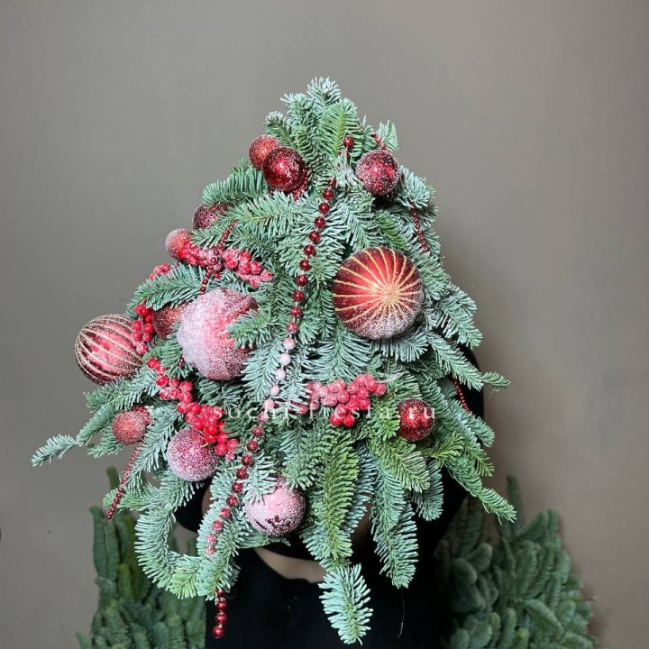 Ёлка красная в Владикавказе