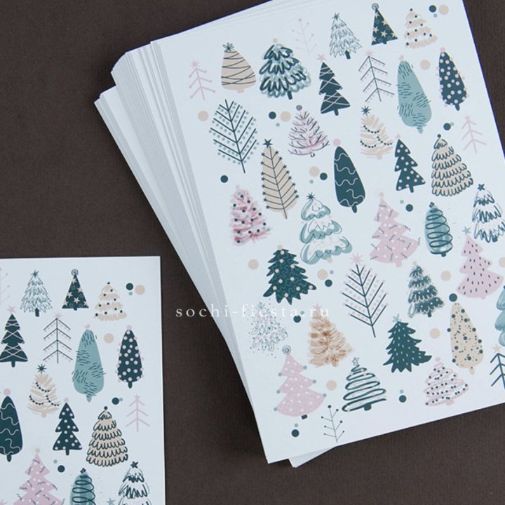 Открытка к букету "Елки" в Владикавказе