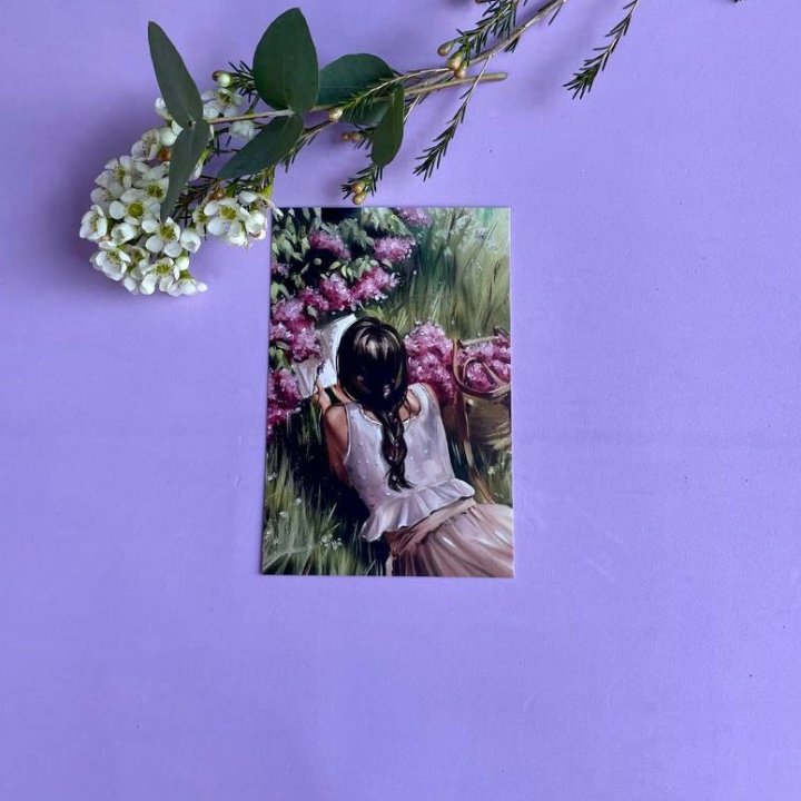 Открытка к букету "Среди пионов" в Владикавказе