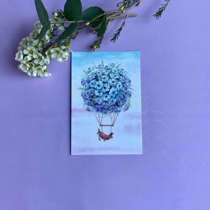 Открытка к букету "Флоростат" в Владикавказе