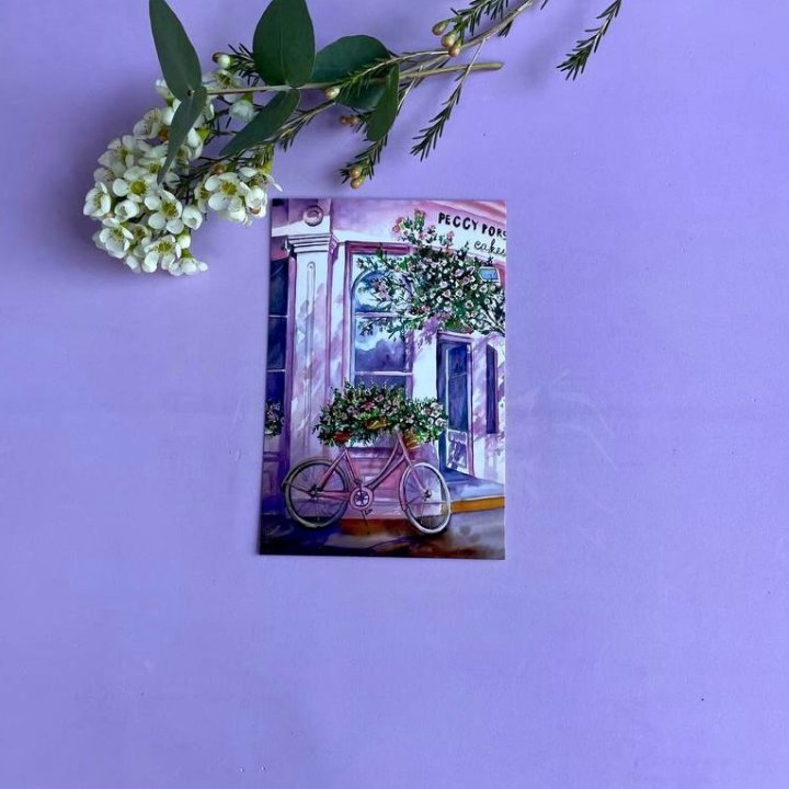 Открытка к букету "Розовый" в Владикавказе