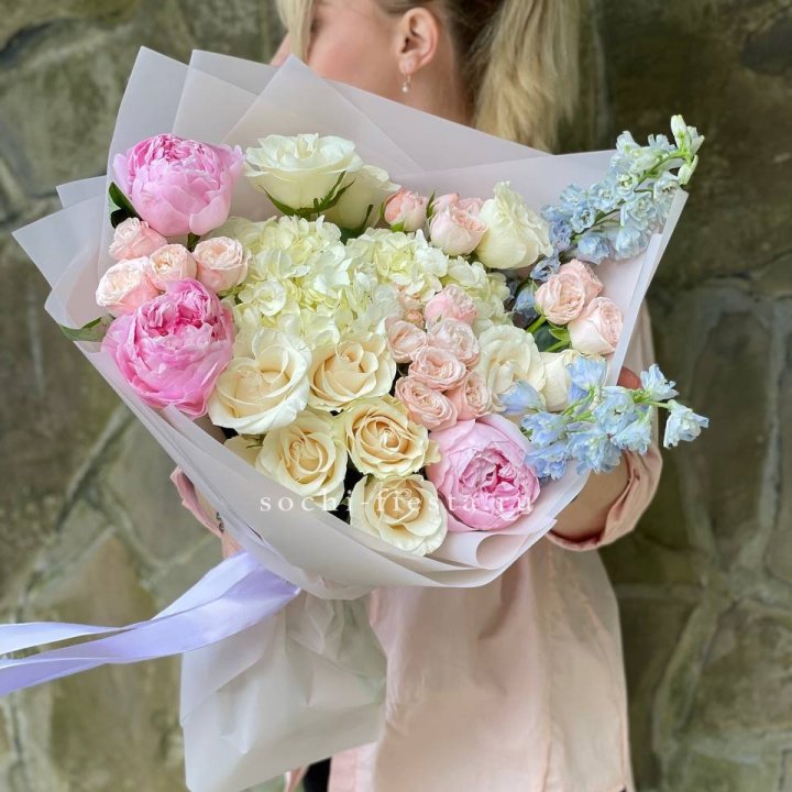 Букет с пионами "Богема" в Владикавказе