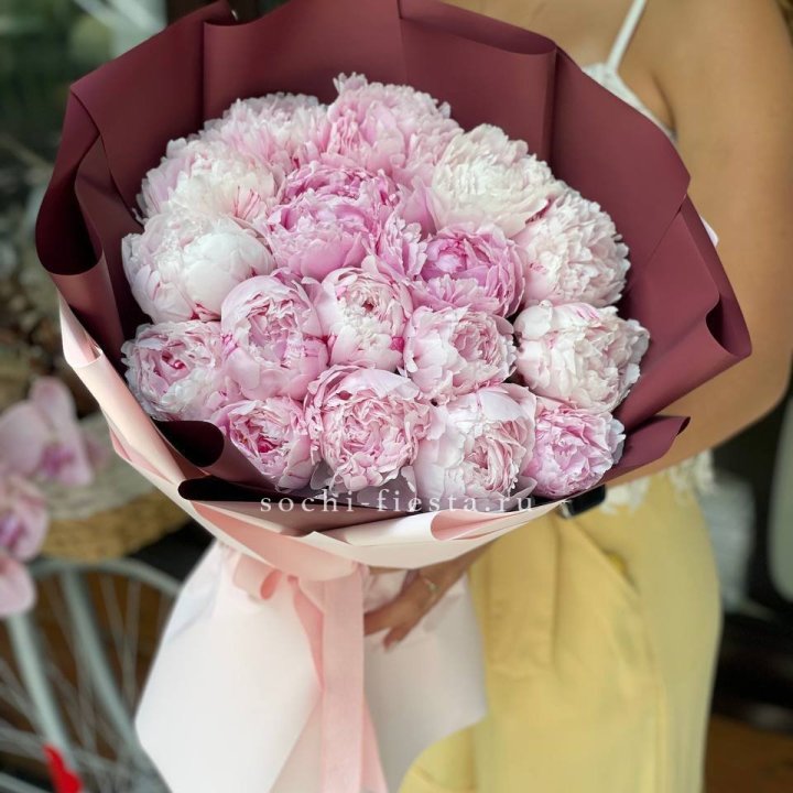 Букет с пионами №5 в Владикавказе
