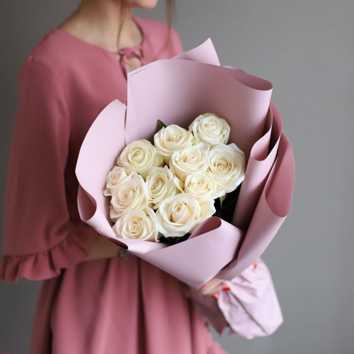 11 белых роз в Владикавказе