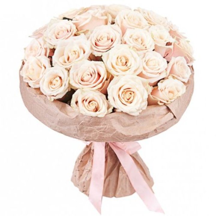 25 кремовых роз "Craft" в Владикавказе