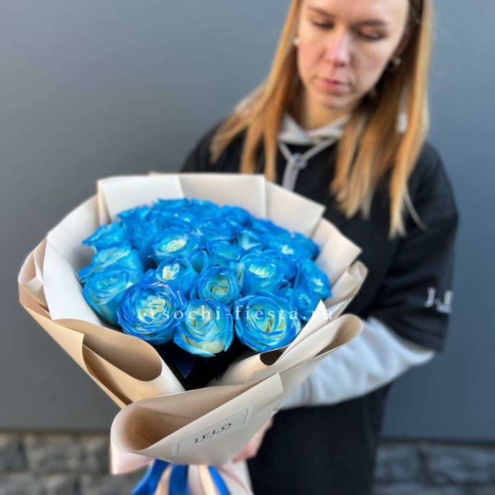 Букет синих роз блю логан в Владикавказе