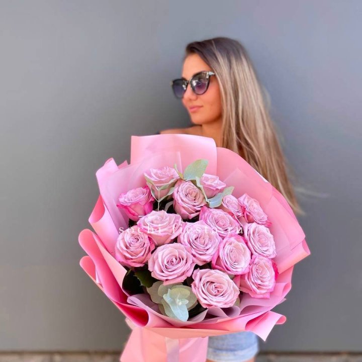Букет розовых роз 2 в Владикавказе