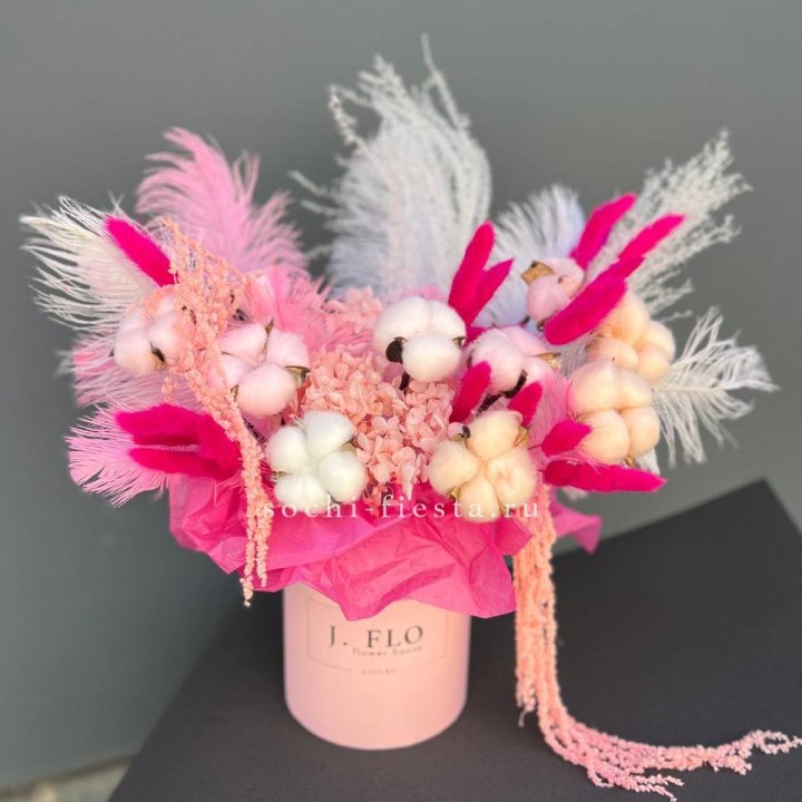 Авторский бокс с сухоцветами №1 в Владикавказе