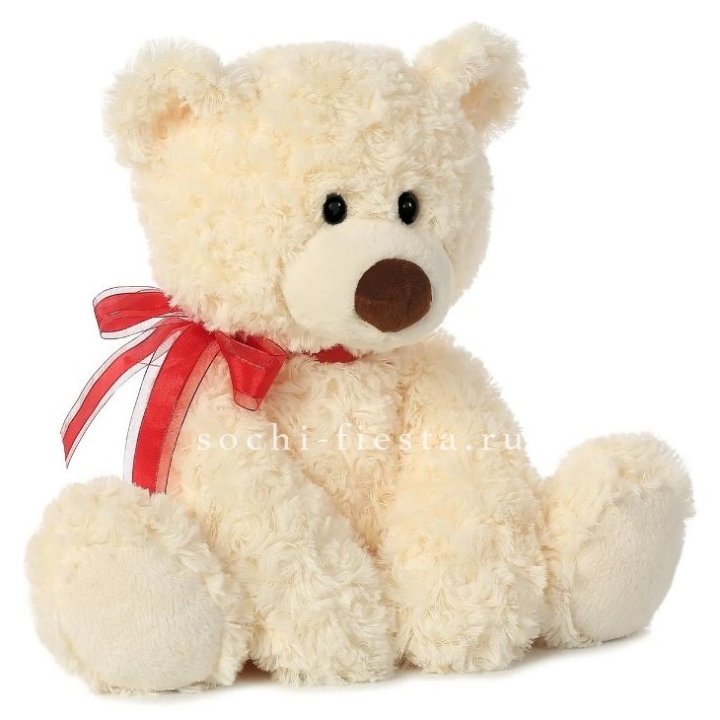 Белый плюшевый мишка  в Владикавказе