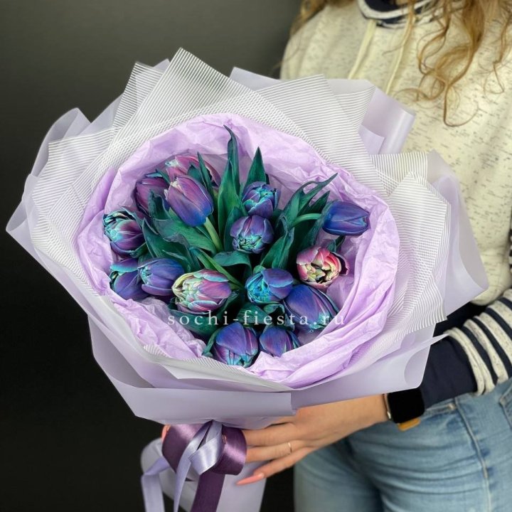 Букет тюльпанов "Пандора" в Владикавказе