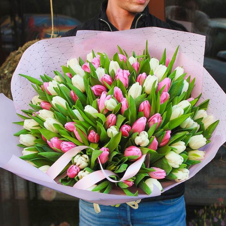 101 тюльпан микс в Владикавказе