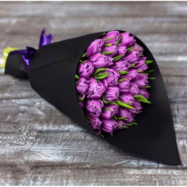 Пионовидные тюльпаны блэк в Владикавказе