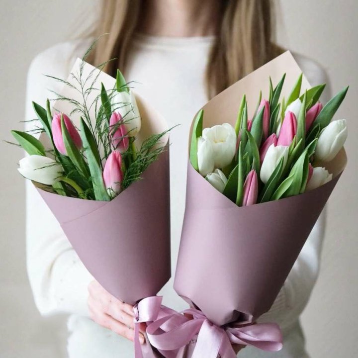 11 тюльпанов в оформлении в Владикавказе